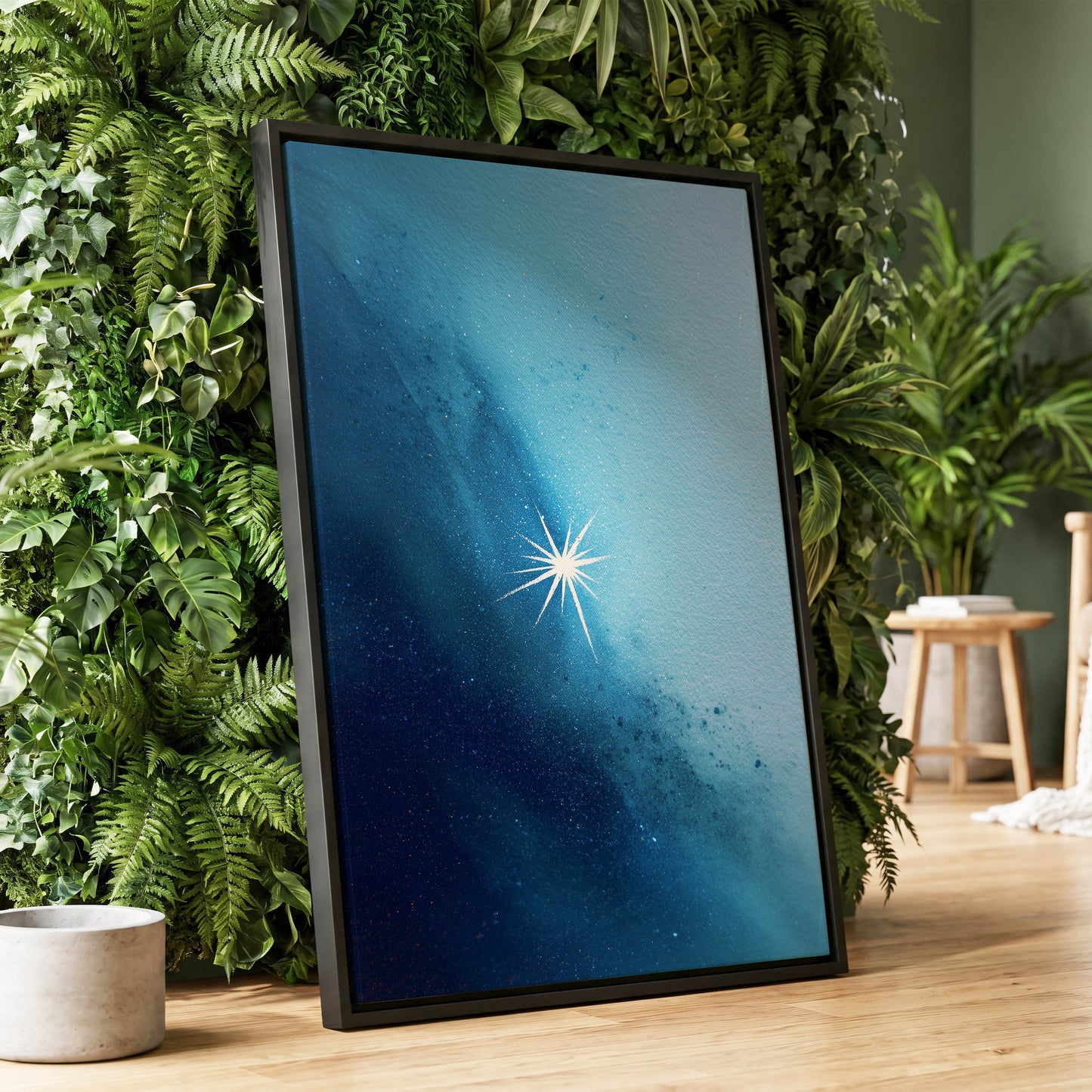Stillpoint Star – wall art displayed in a styled interior, gallery view 1