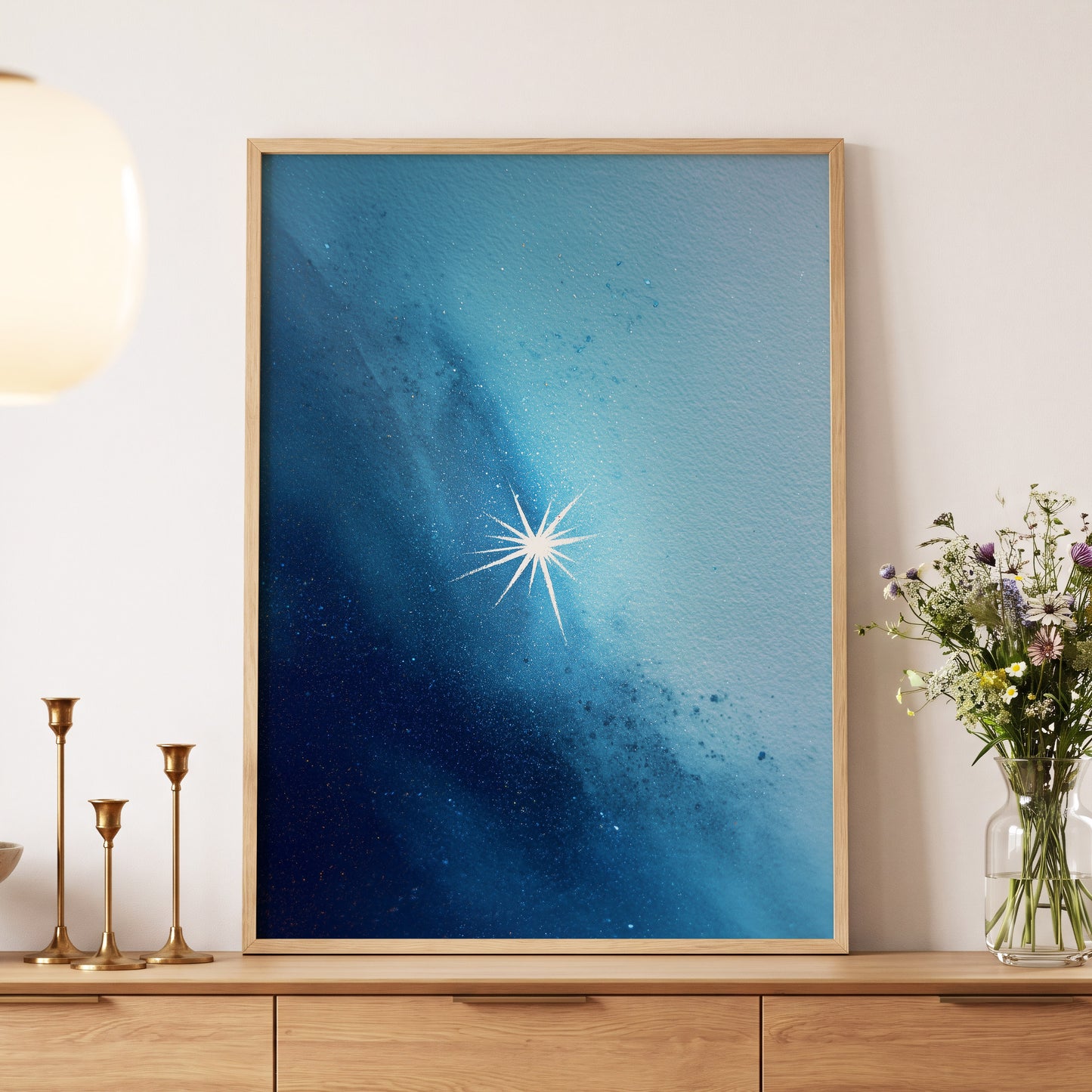Stillpoint Star – wall art displayed in a styled interior, gallery view 5