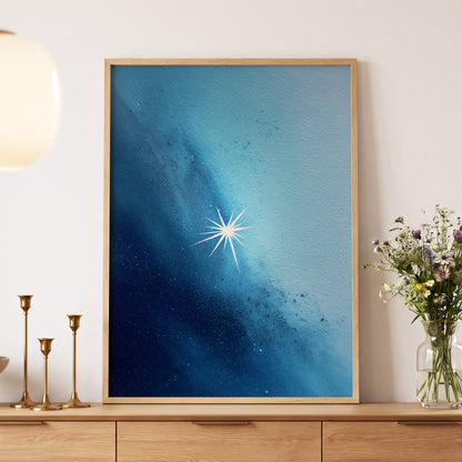 Stillpoint Star – wall art displayed in a styled interior, gallery view 5