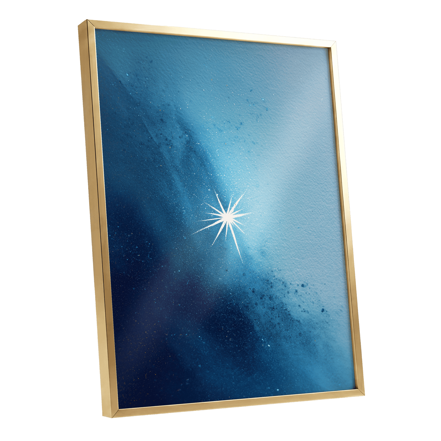 Stillpoint Star – gold framed poster option