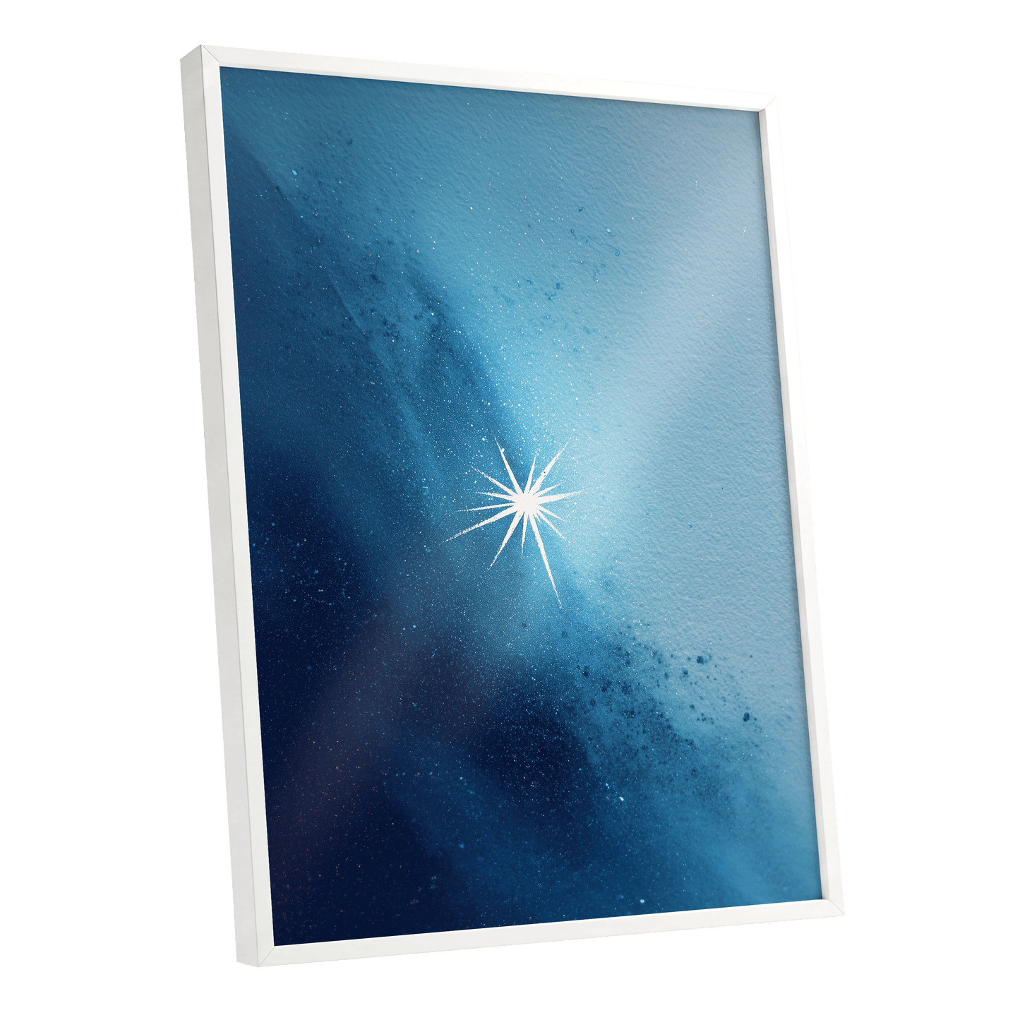 Stillpoint Star – white framed poster option