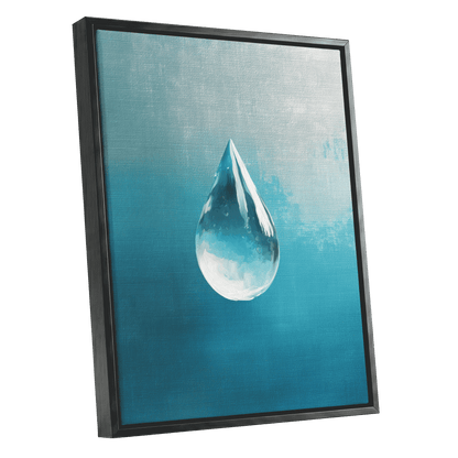 Stillwater Drop – black framed canvas option