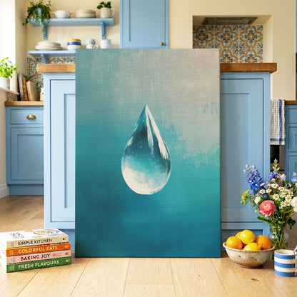 Stillwater Drop – canvas wall art in a styled interior, gallery view 1