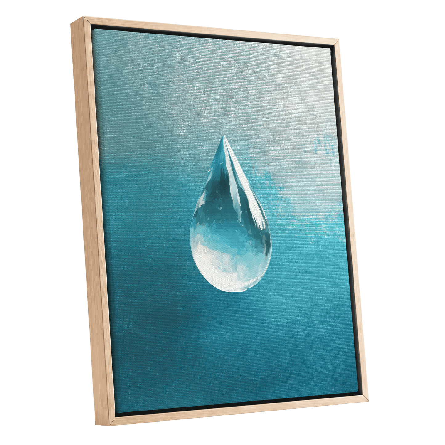 Stillwater Drop – oak framed canvas option