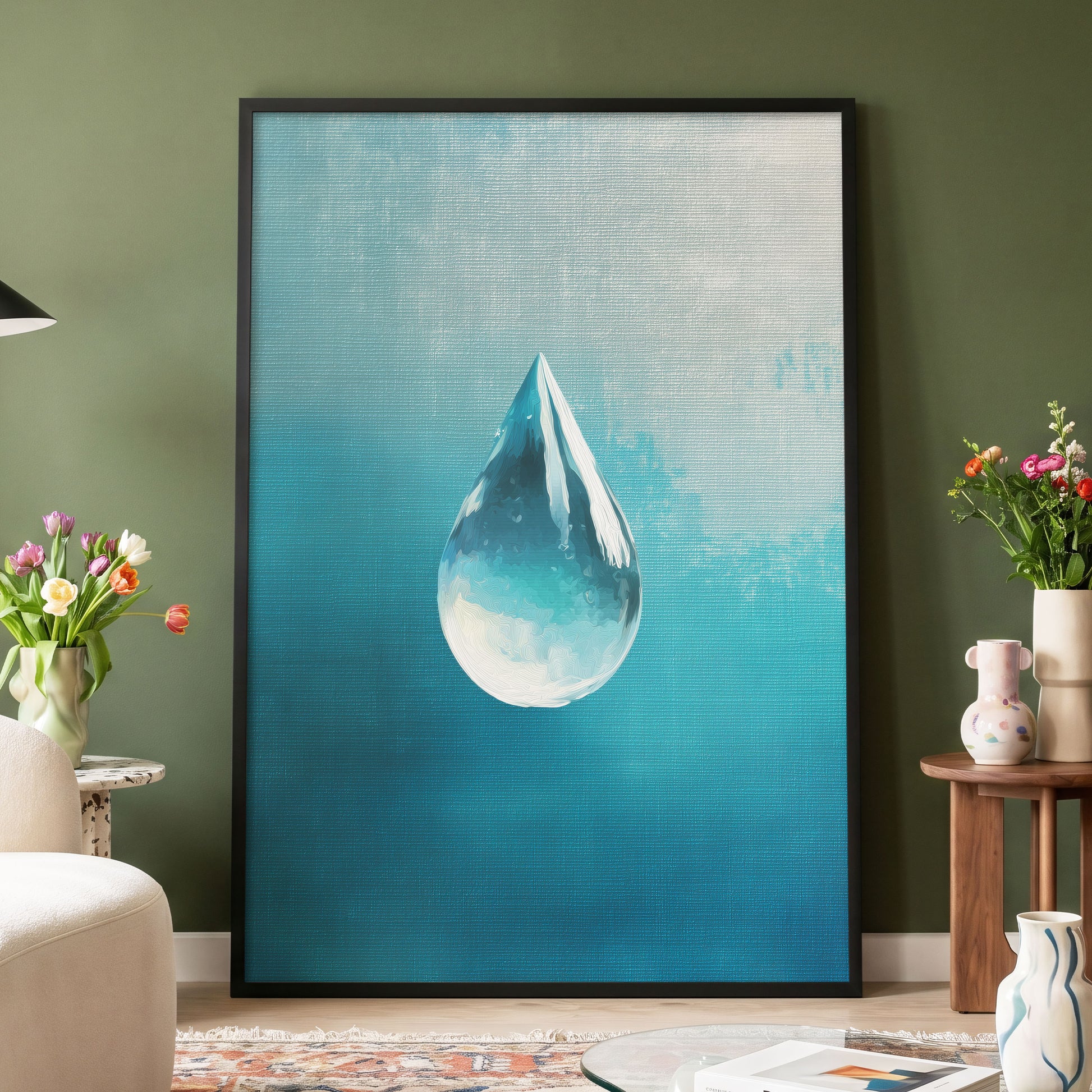 Stillwater Drop – wall art displayed in a styled interior, gallery view 4