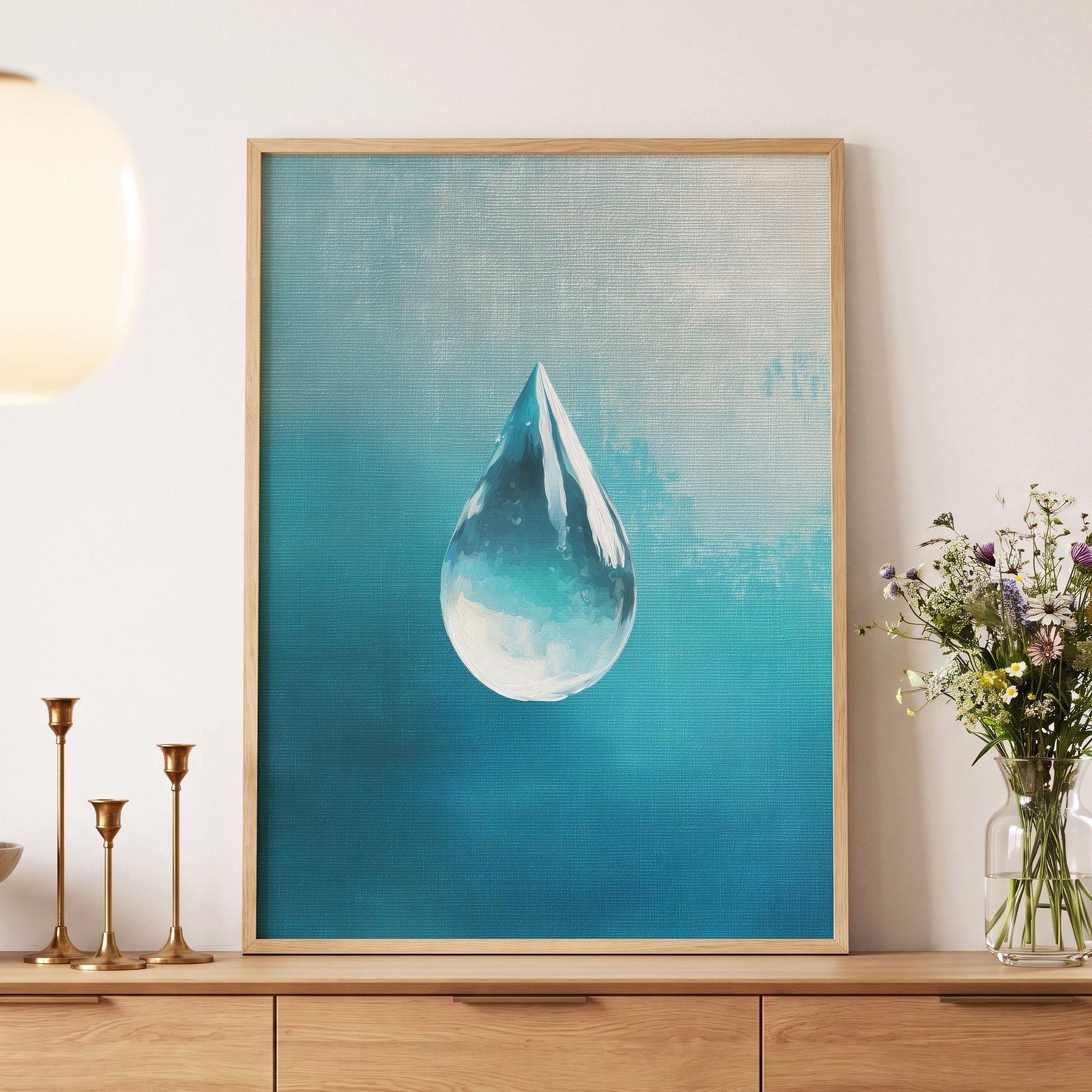 Stillwater Drop – wall art displayed in a styled interior, gallery view 5