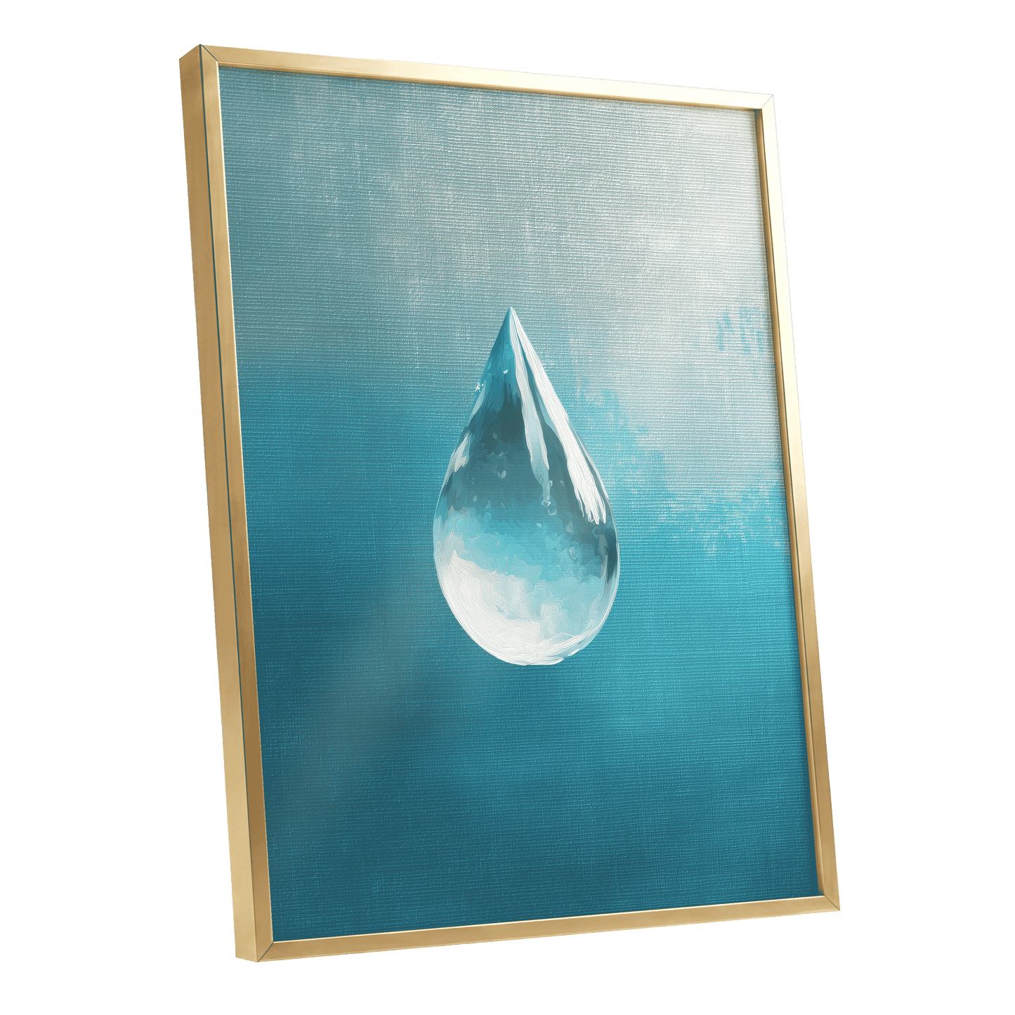 Stillwater Drop – gold framed poster option