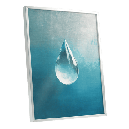Stillwater Drop – silver framed poster option