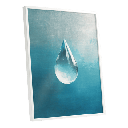 Stillwater Drop – white framed poster option