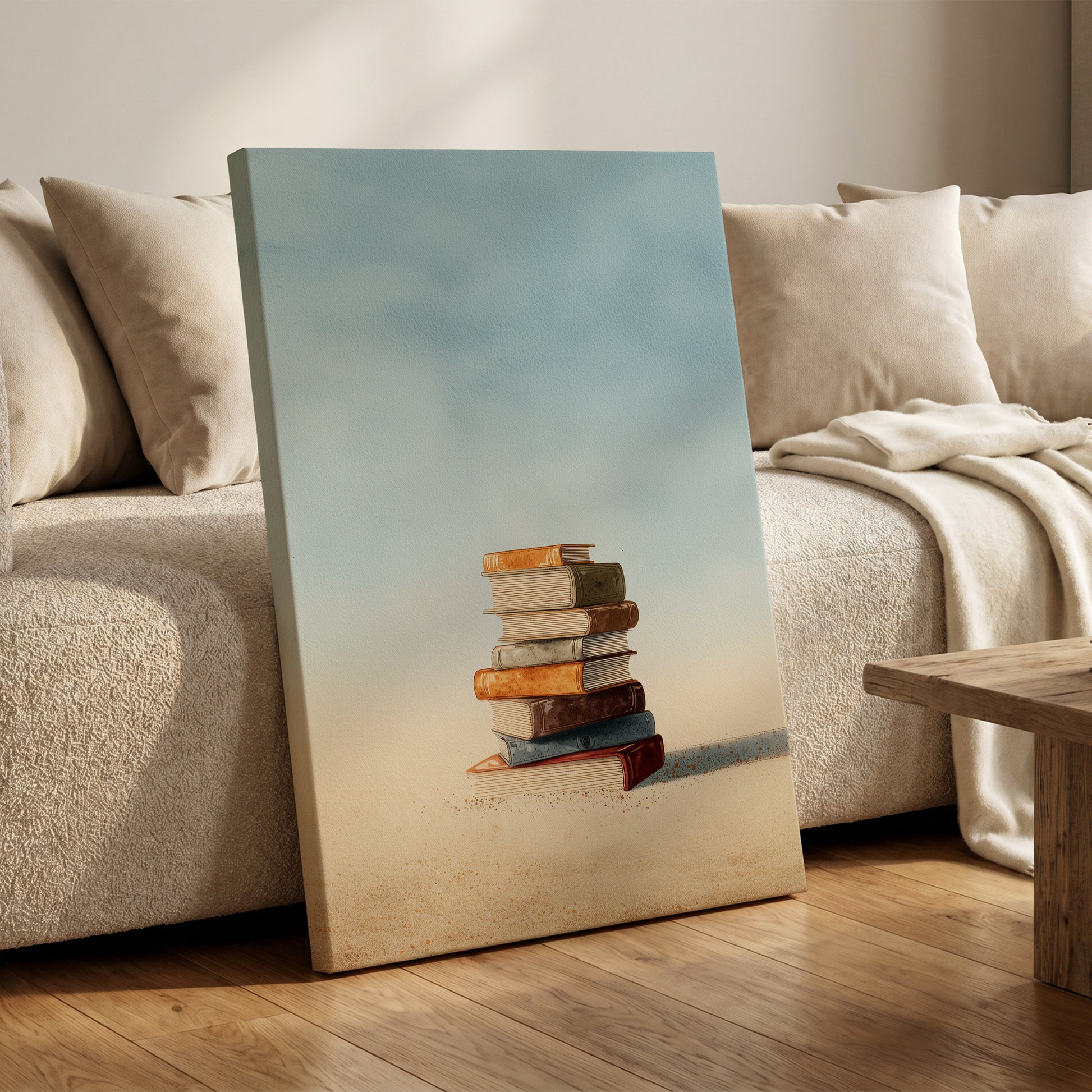 Stories in Stillness – canvas wall art in a styled interior, gallery view 1