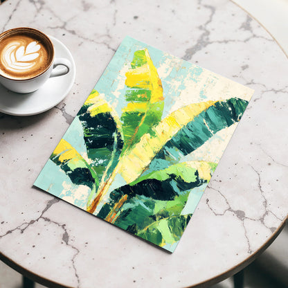 Sunlit Banana Canopy – wall art displayed in a styled interior, gallery view 3