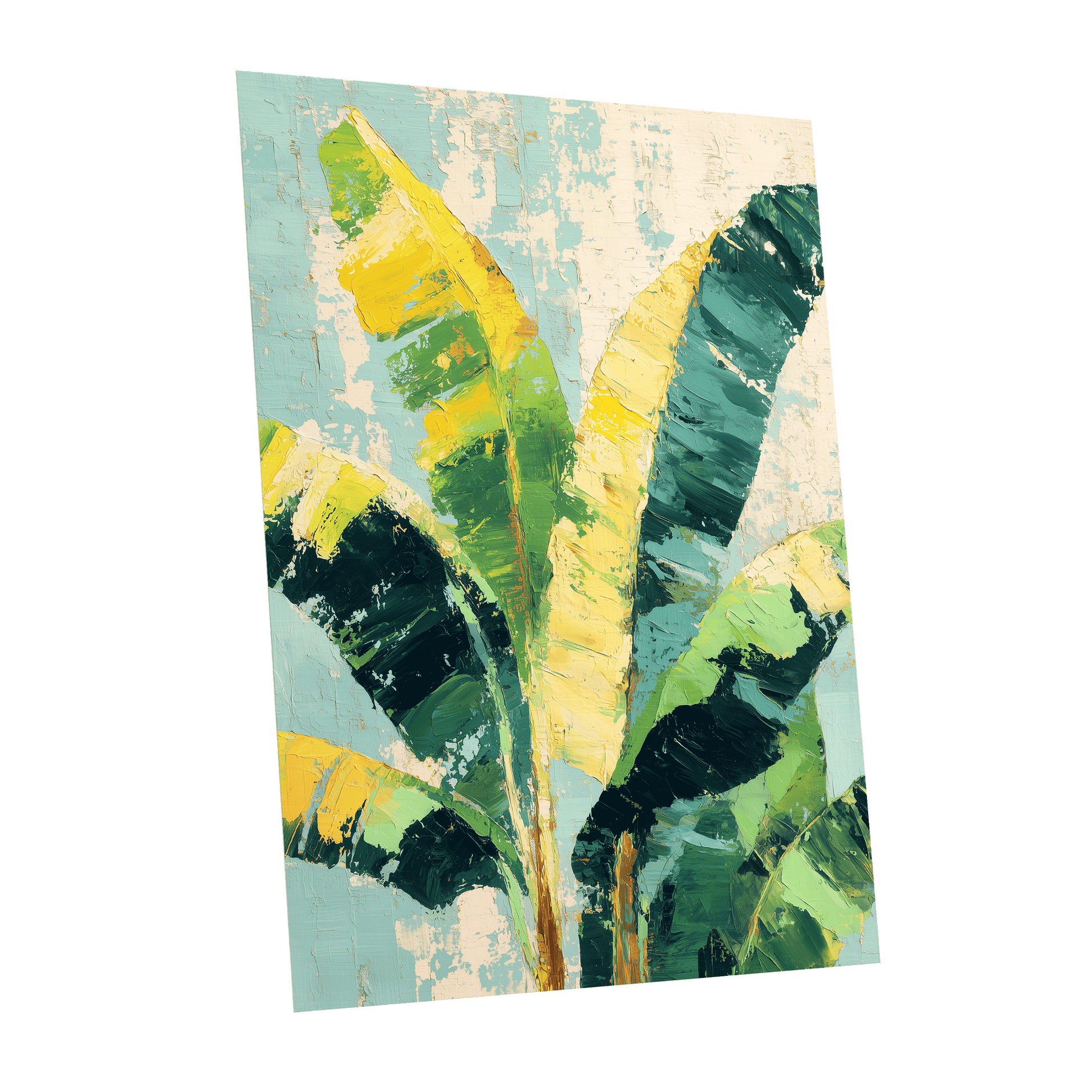 Sunlit Banana Canopy – unframed poster option