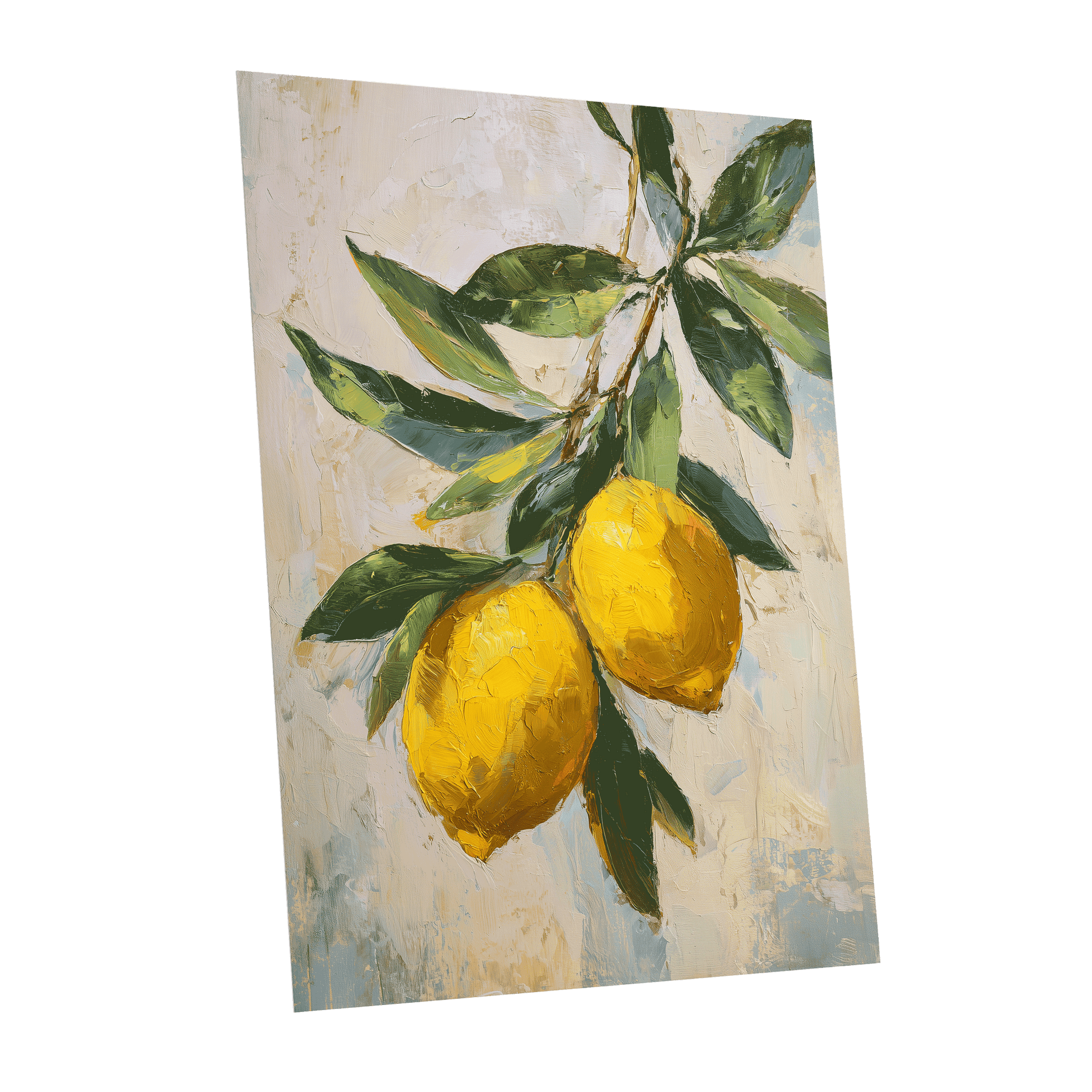 Sunlit Lemon Bough – unframed poster option