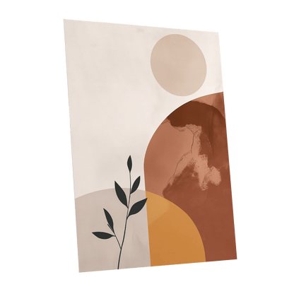 Terracotta Stillness, beige, brown, orange nature wall art shown as a unframed poster wall art print