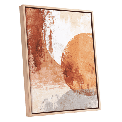 Terracotta Tides – oak framed canvas option