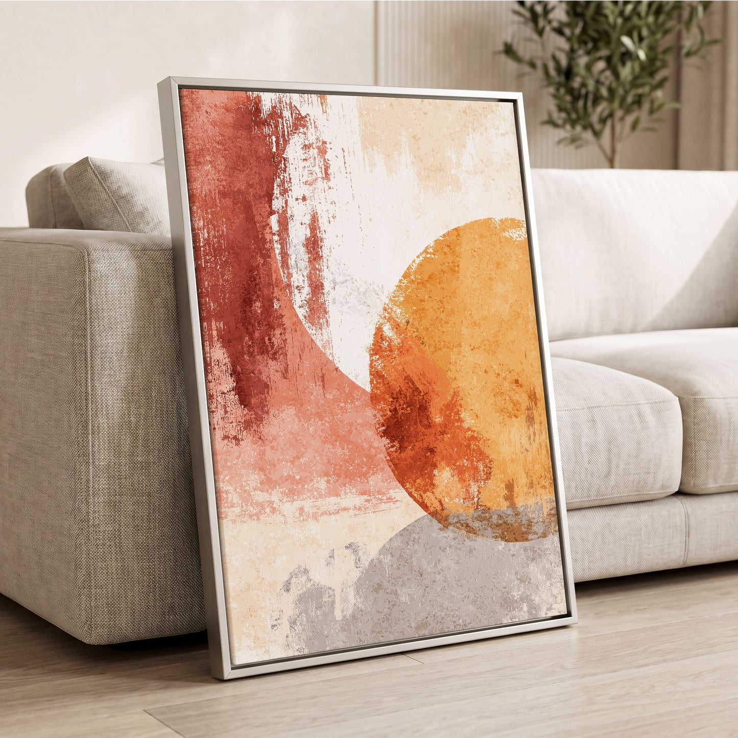 Terracotta Tides – wall art displayed in a styled interior, gallery view 2