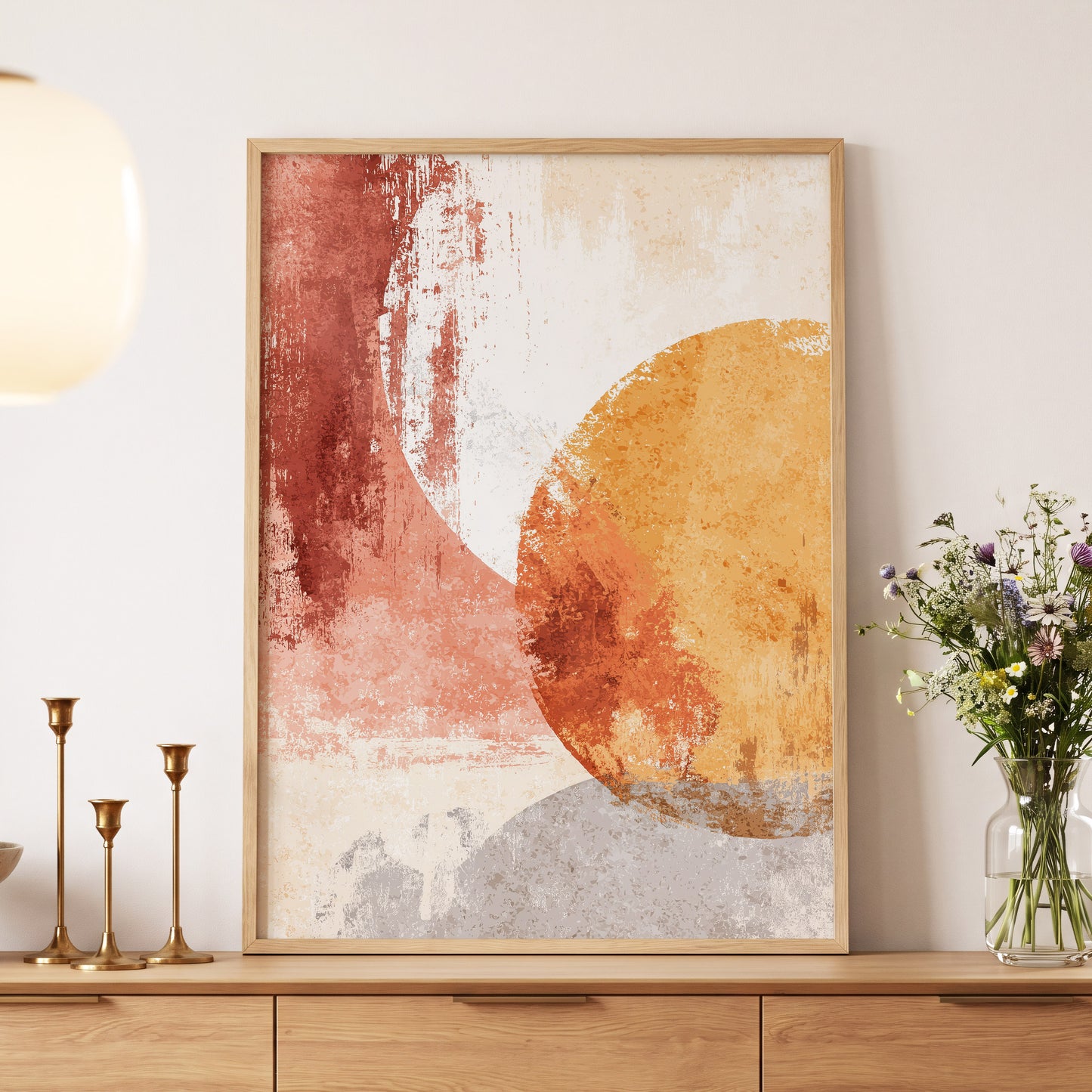 Terracotta Tides – wall art displayed in a styled interior, gallery view 5