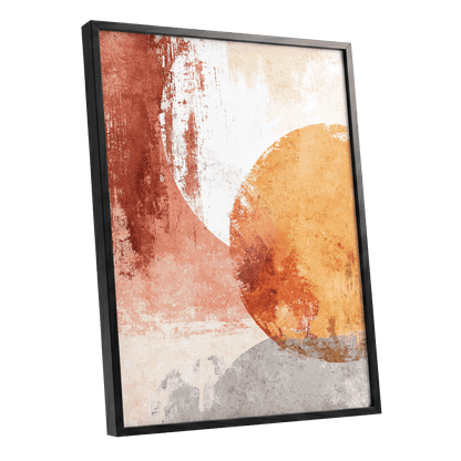 Terracotta Tides – black framed poster option