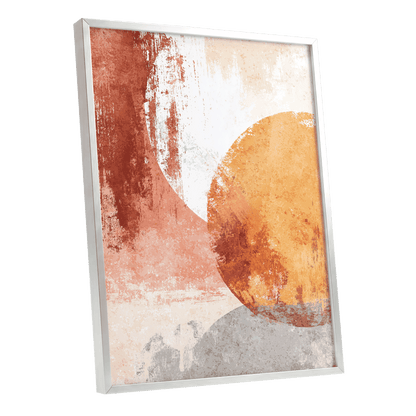 Terracotta Tides – silver framed poster option
