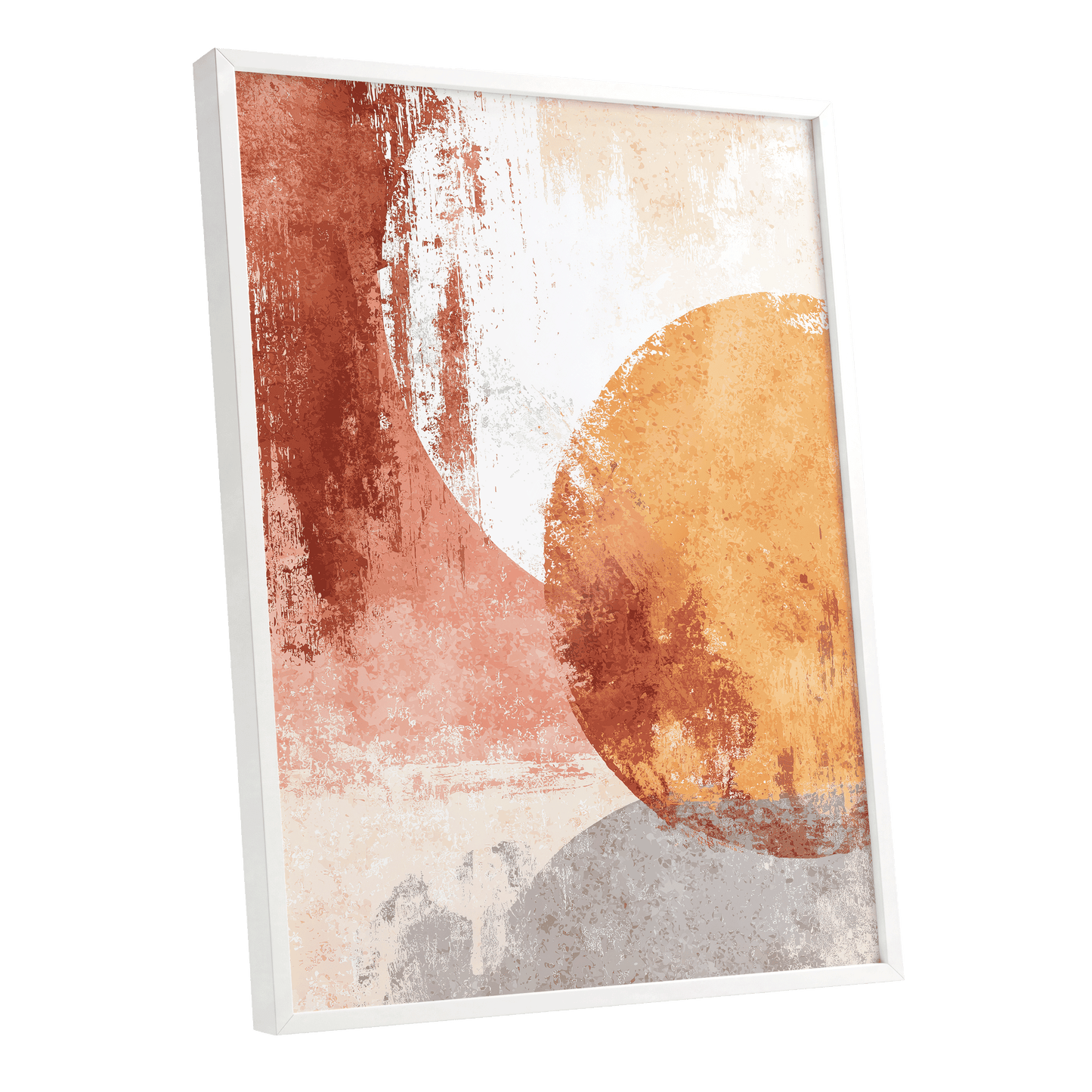 Terracotta Tides – white framed poster option