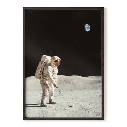 The Lunar Tee, black, white, gray minimalist wall art, front artwork view
