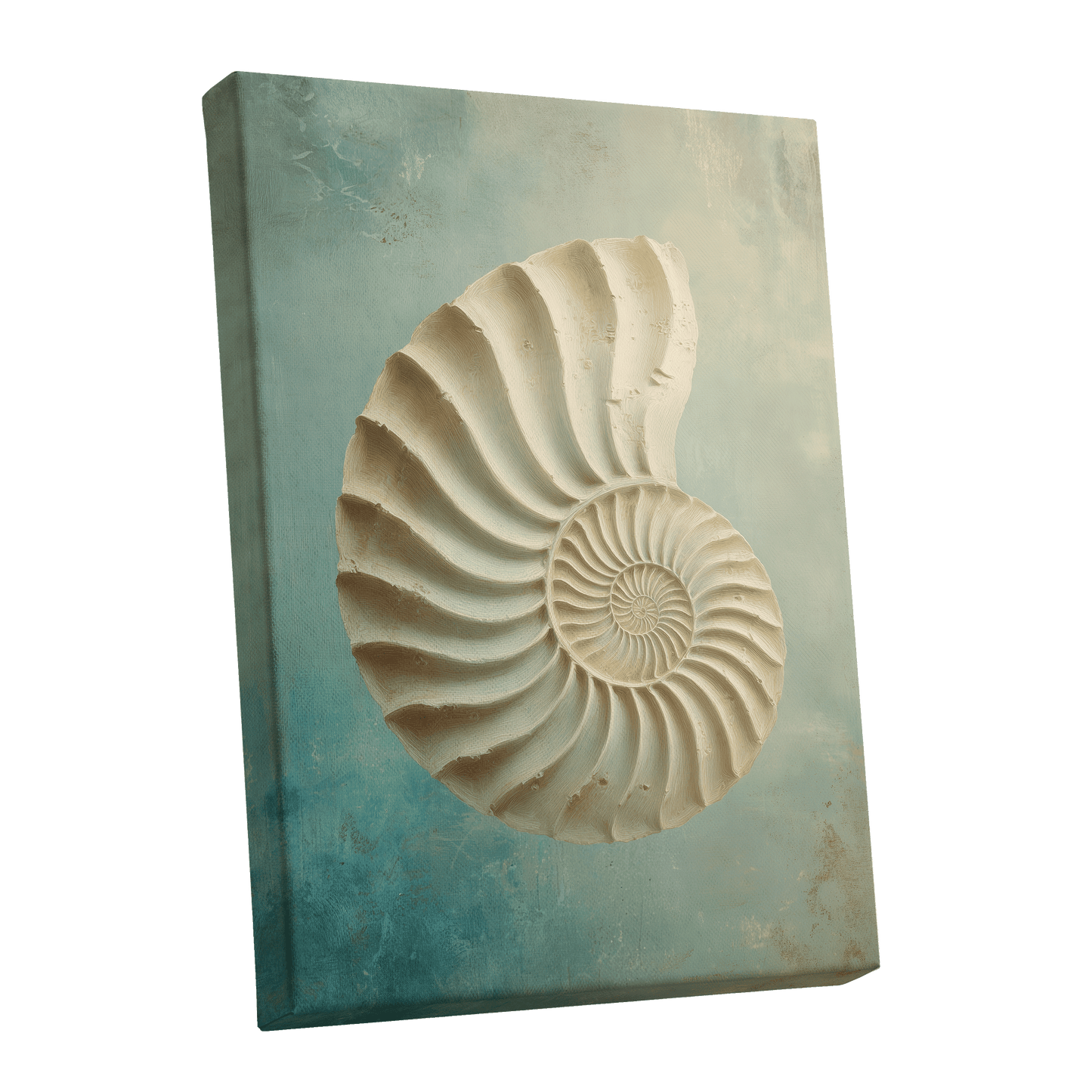 Tidal Ammonite – stretched canvas option
