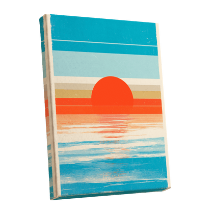 Tidal Ember – stretched canvas option