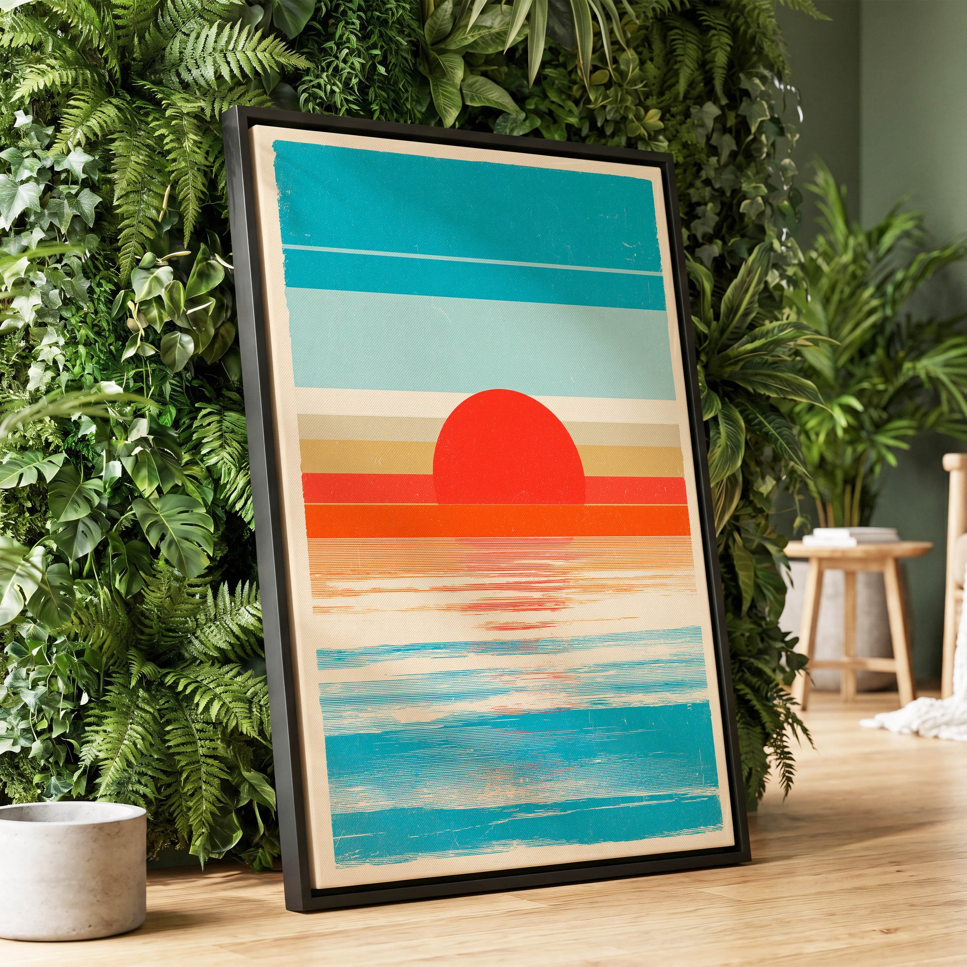 Tidal Ember – wall art displayed in a styled interior, gallery view 1