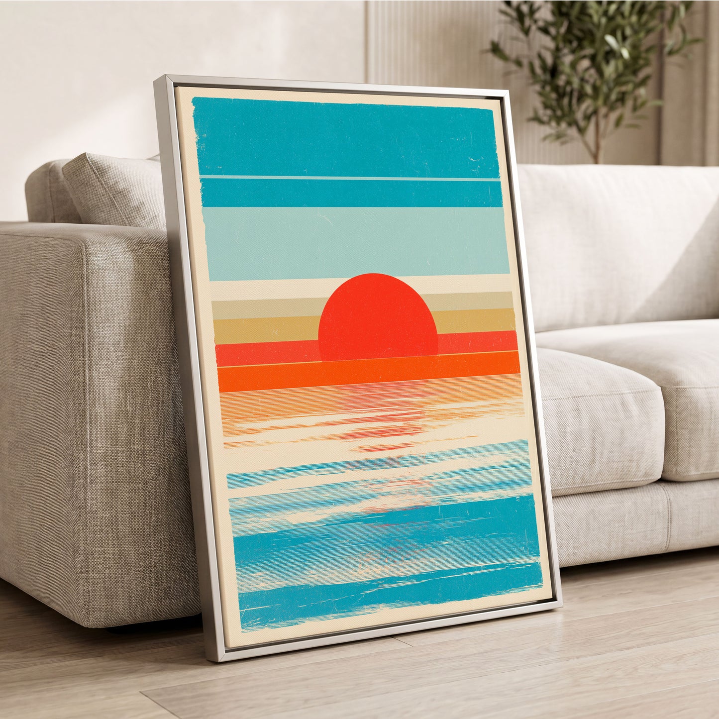 Tidal Ember – wall art displayed in a styled interior, gallery view 2