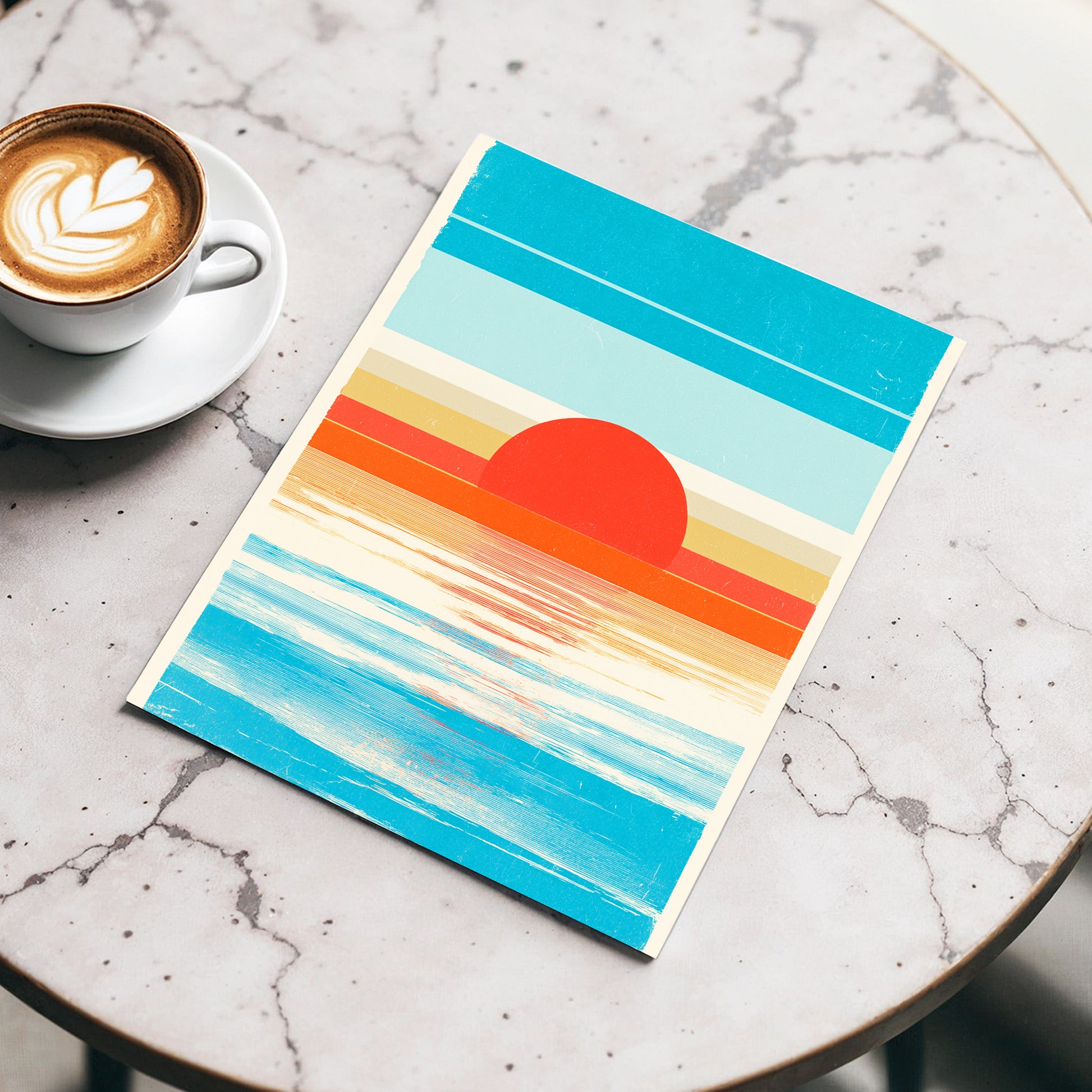 Tidal Ember – wall art displayed in a styled interior, gallery view 3