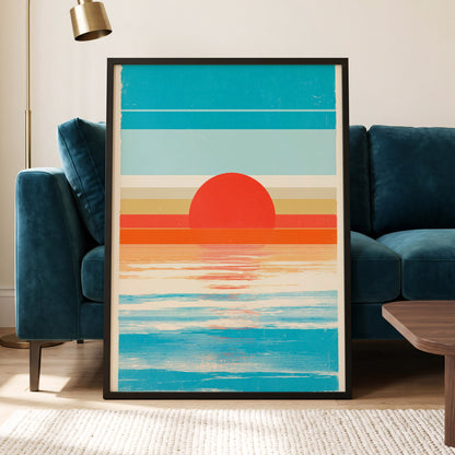 Tidal Ember – wall art displayed in a styled interior, gallery view 5