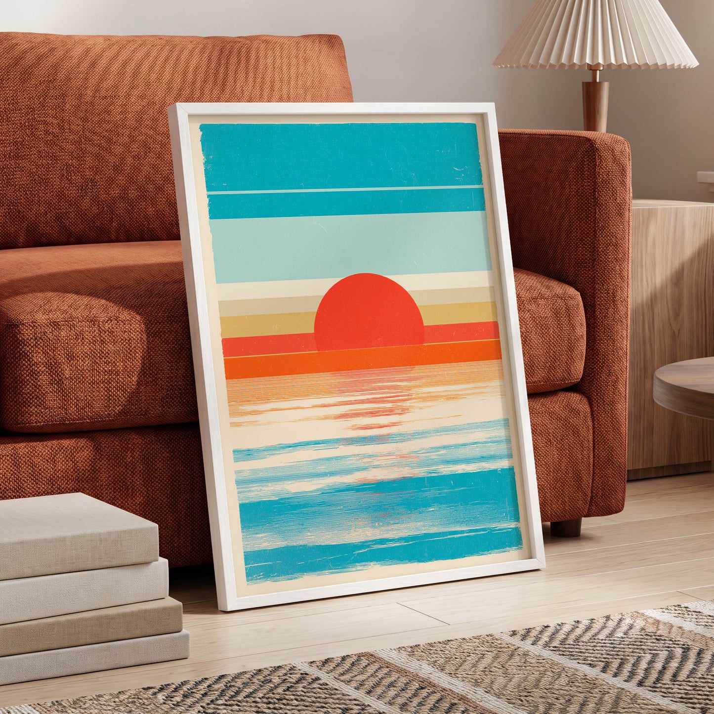Tidal Ember – wall art displayed in a styled interior, gallery view 6