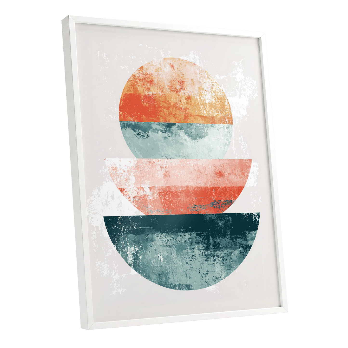 Tidal Equilibrium – white framed poster option