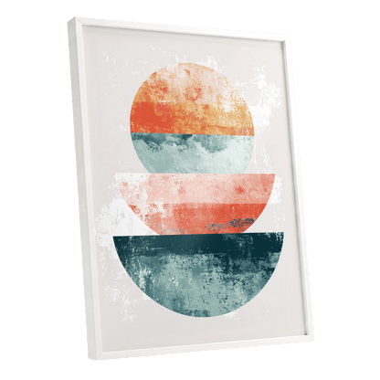 Tidal Equilibrium – white framed poster option