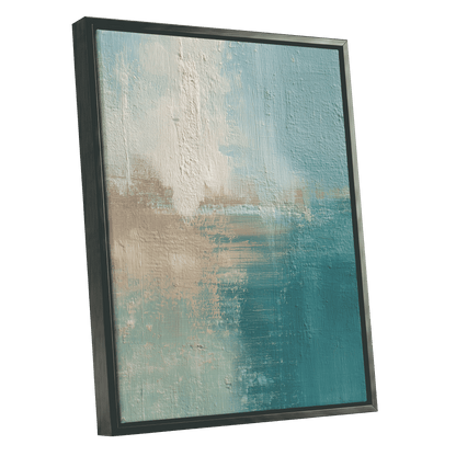 Tidal Veil – black framed canvas option