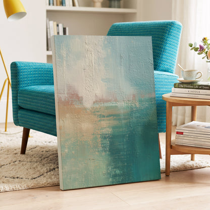 Tidal Veil – canvas wall art in a styled interior, gallery view 2