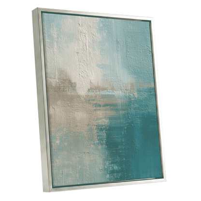 Tidal Veil – silver framed canvas option