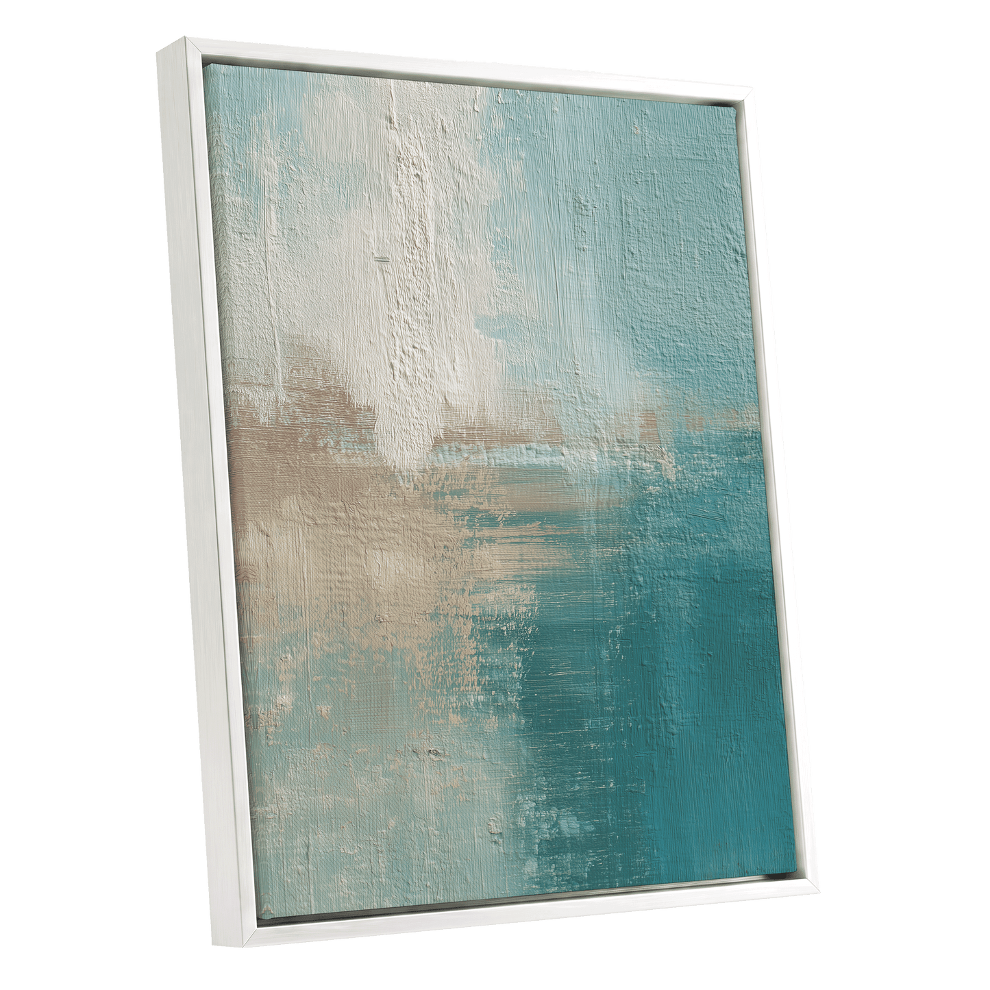 Tidal Veil – white framed canvas option