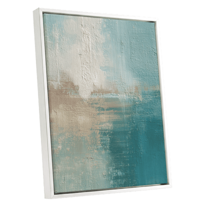 Tidal Veil – white framed canvas option