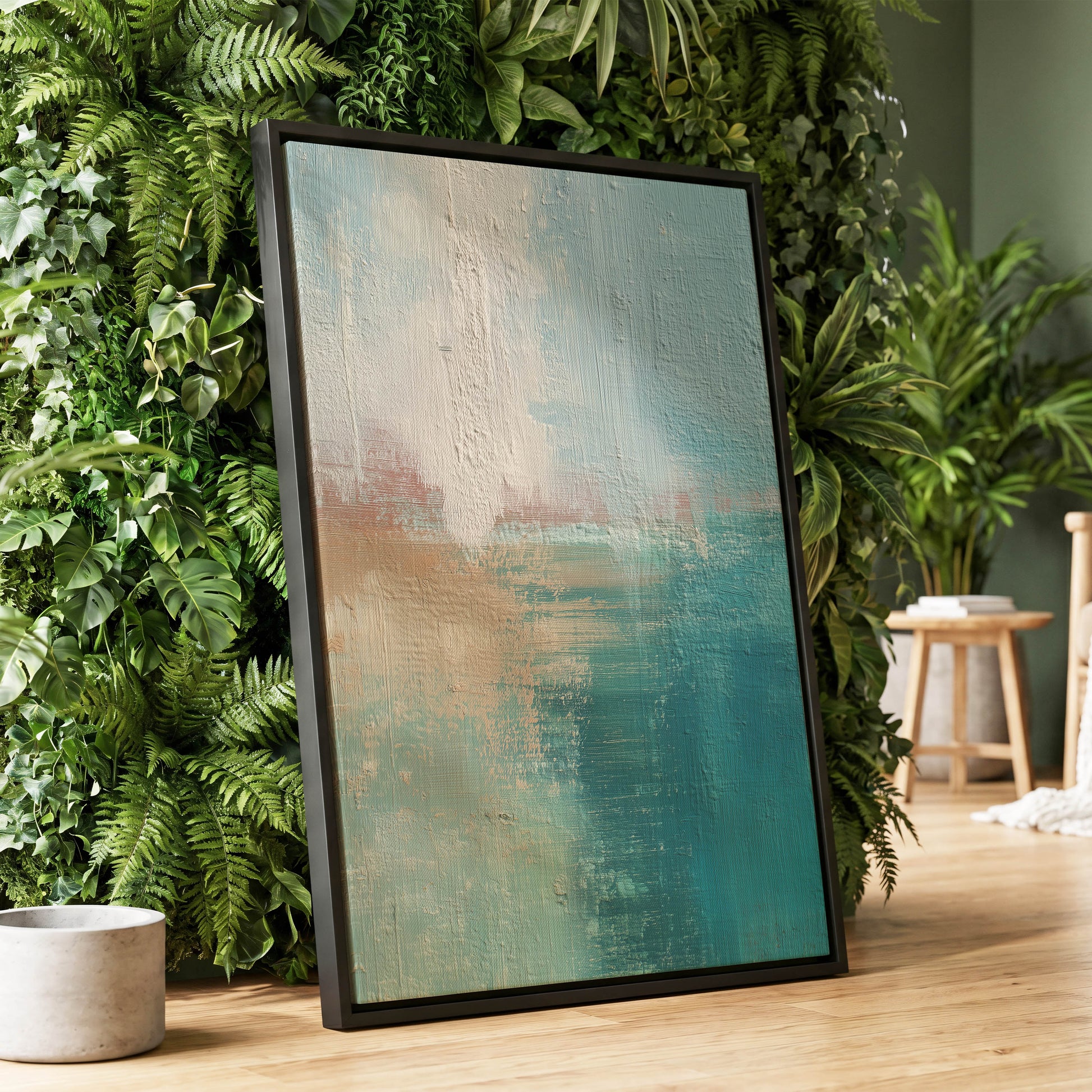 Tidal Veil – wall art displayed in a styled interior, gallery view 1