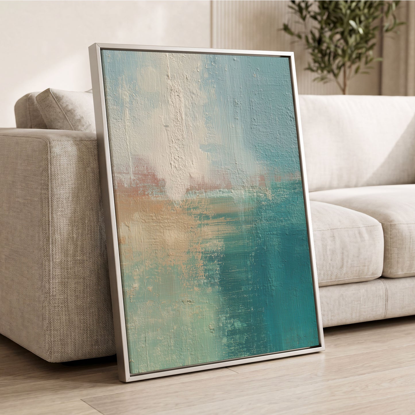 Tidal Veil – wall art displayed in a styled interior, gallery view 2