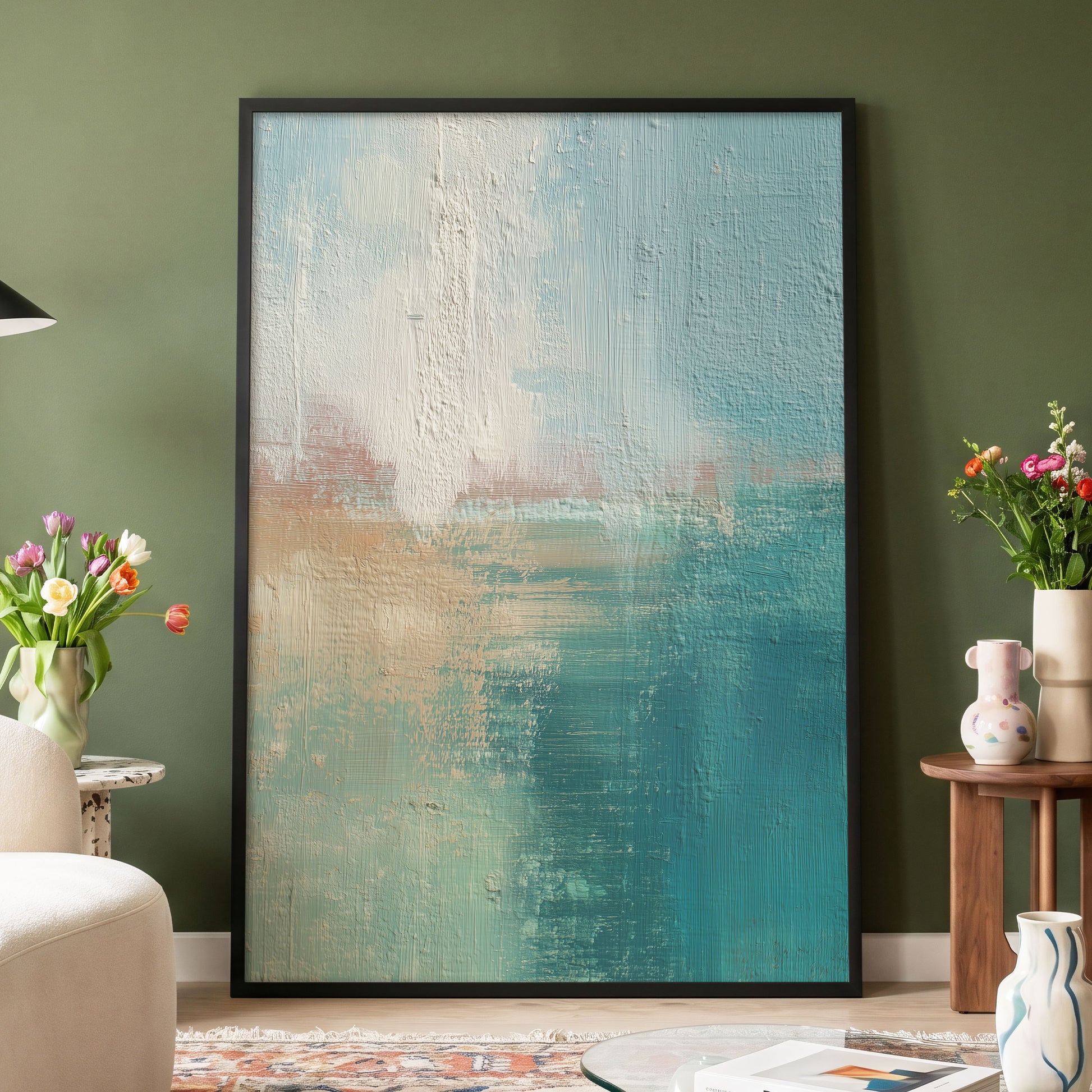 Tidal Veil – wall art displayed in a styled interior, gallery view 4