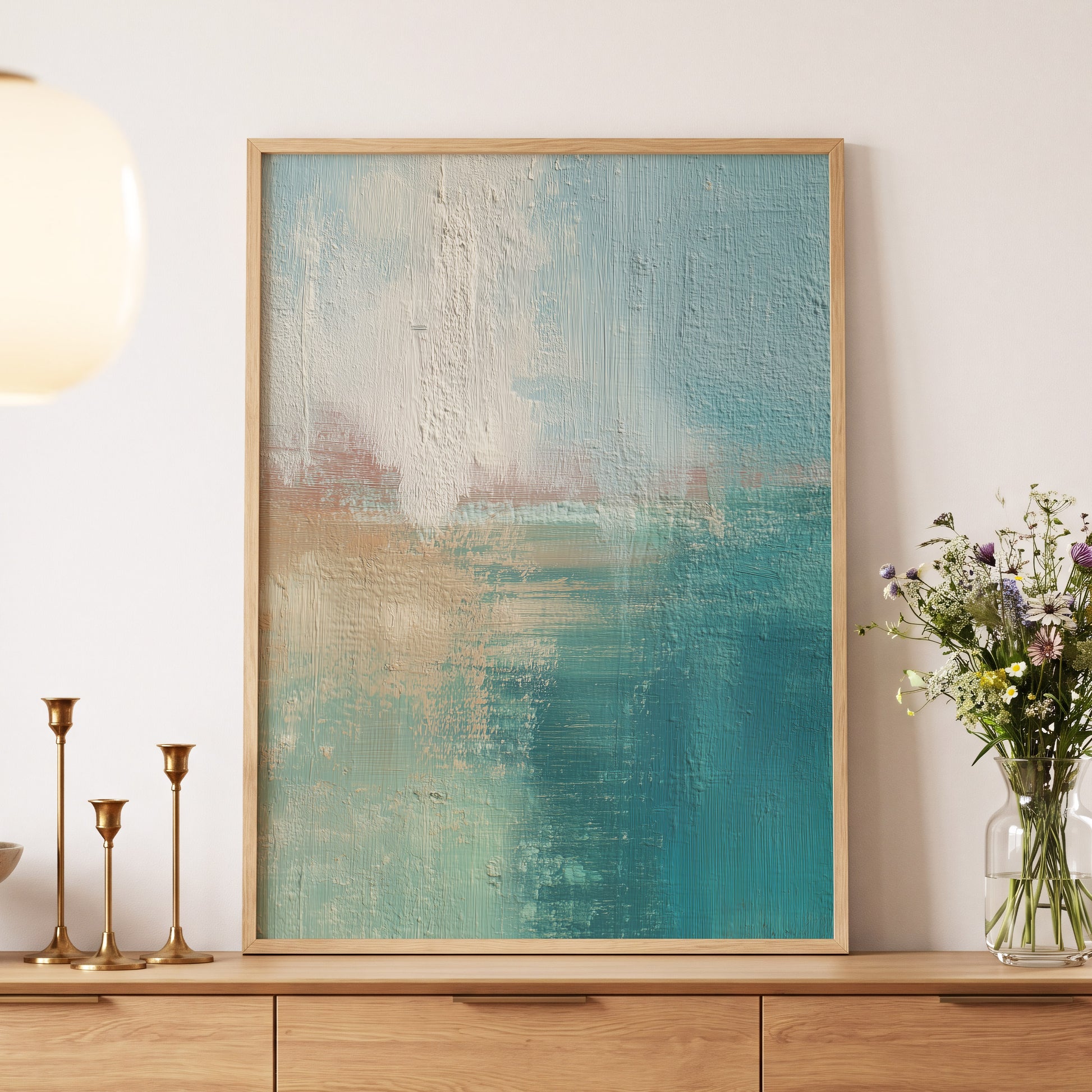 Tidal Veil – wall art displayed in a styled interior, gallery view 5