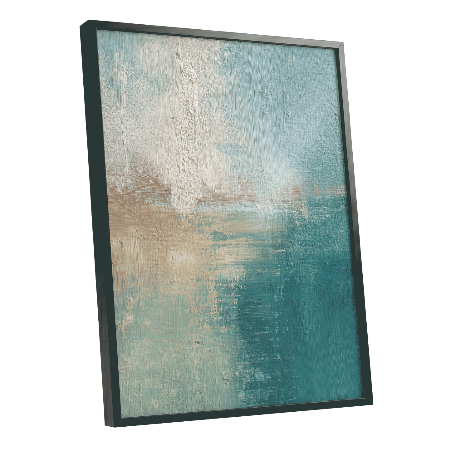 Tidal Veil – black framed poster option