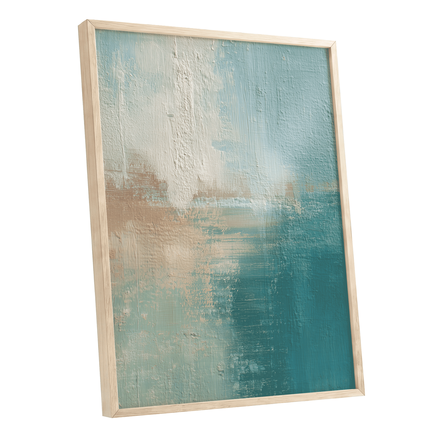 Tidal Veil – oak framed poster option