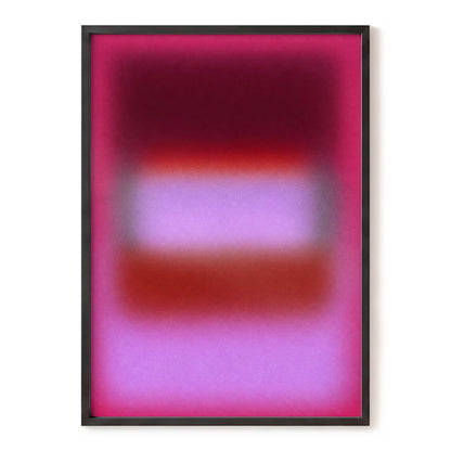 Velvet Afterglow, pink, red, purple abstract wall art, front artwork view