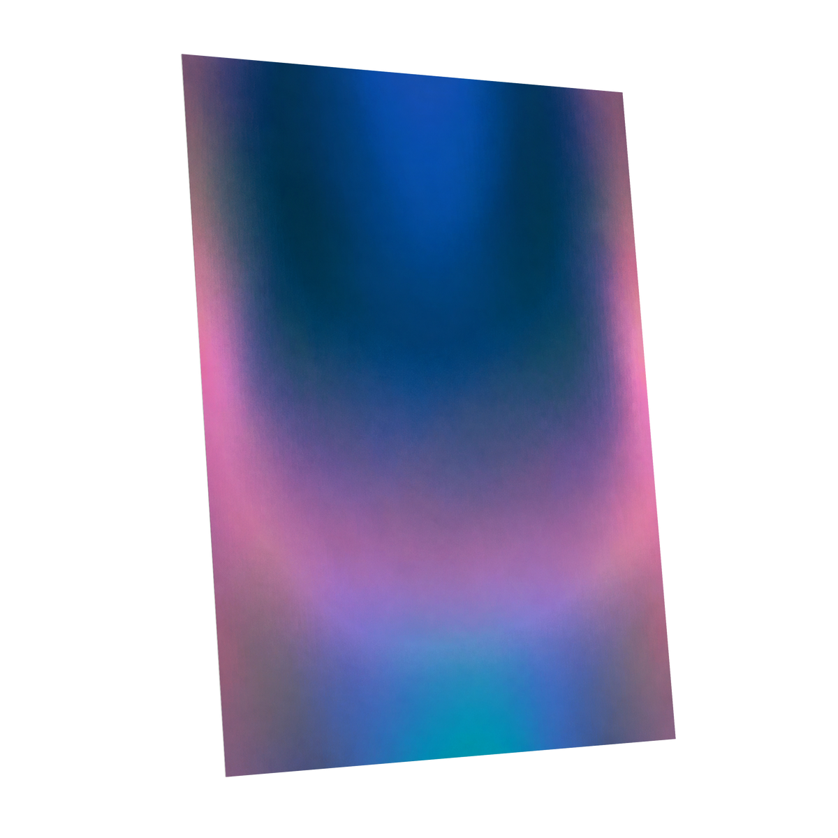 Velvet Chromatic Haze, blue, pink, purple abstract wall art shown as a unframed poster wall art print