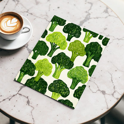 Verdant Brassica Pattern, green, beige, white nature wall art displayed in a styled interior, gallery view 3