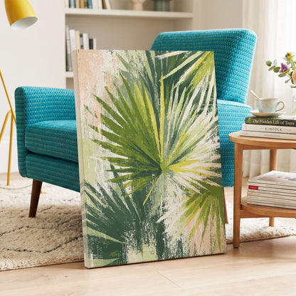 Verdant Fanburst – canvas wall art in a styled interior, gallery view 2