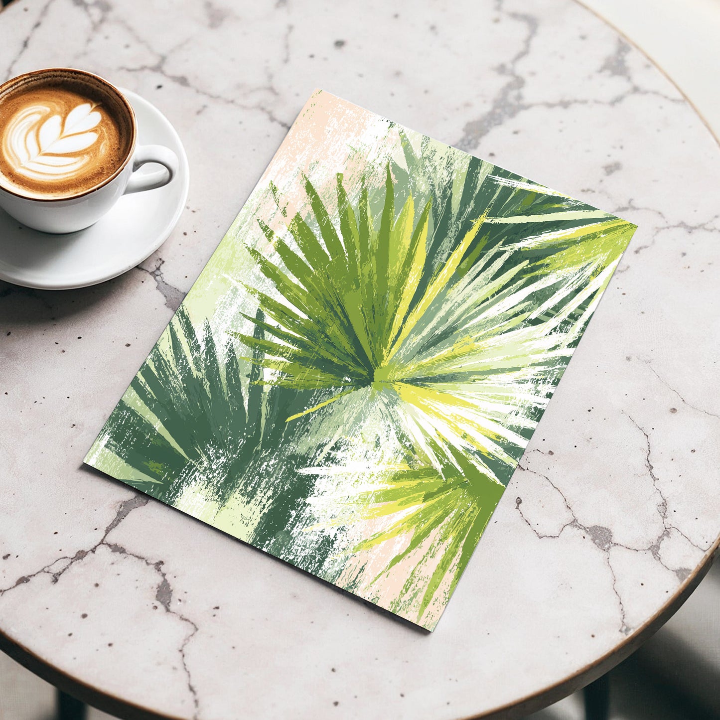 Verdant Fanburst – wall art displayed in a styled interior, gallery view 3